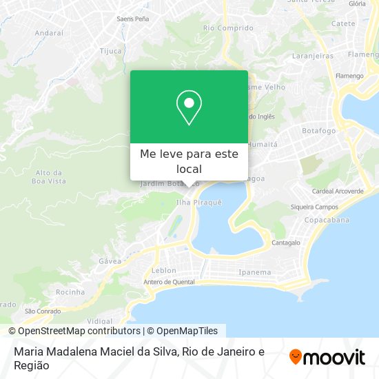 Maria Madalena Maciel da Silva mapa