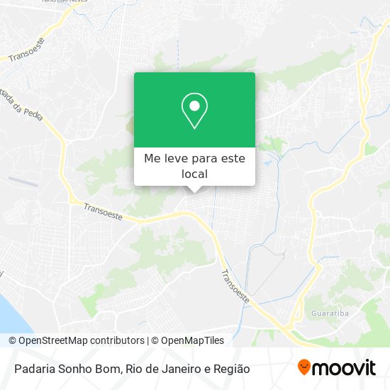 Padaria Sonho Bom mapa