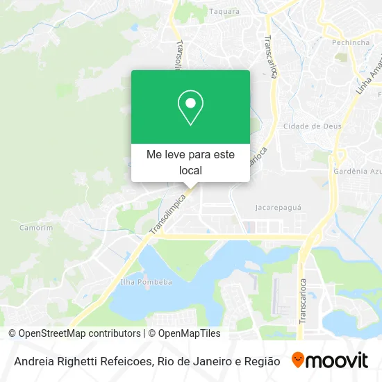 Andreia Righetti Refeicoes mapa