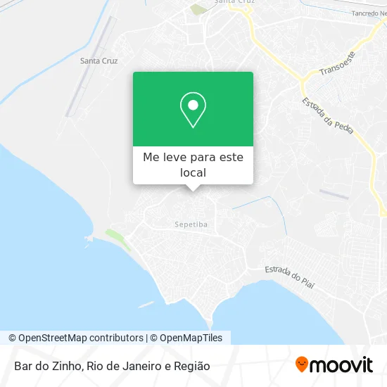 Bar do Zinho mapa