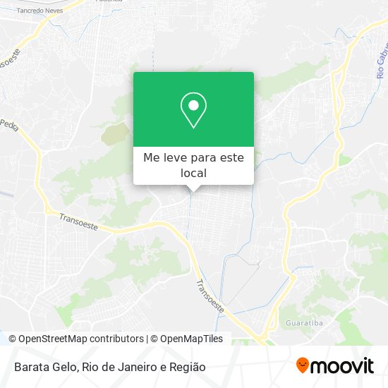 Barata Gelo mapa