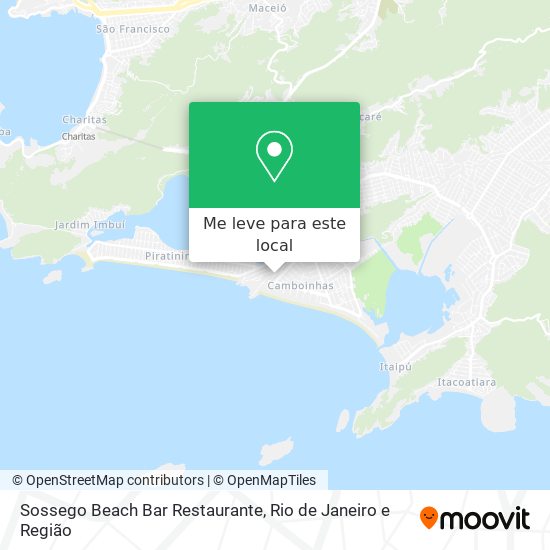 Sossego Beach Bar Restaurante mapa