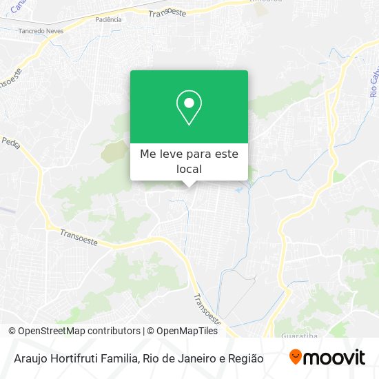 Araujo Hortifruti Familia mapa