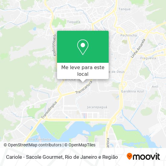 Cariole - Sacole Gourmet mapa