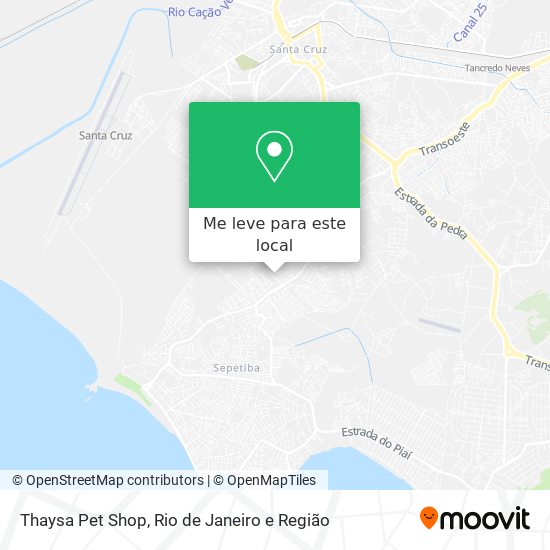 Thaysa Pet Shop mapa