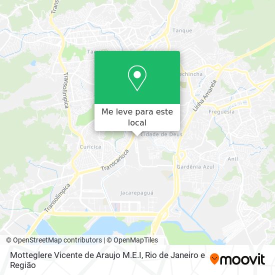 Motteglere Vicente de Araujo M.E.I mapa