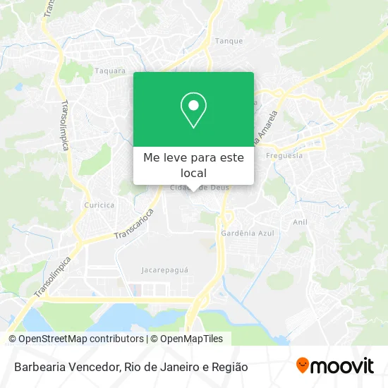 Barbearia Vencedor mapa