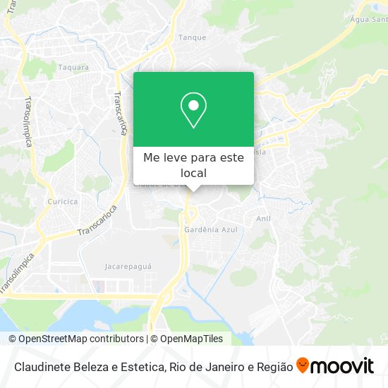 Claudinete Beleza e Estetica mapa
