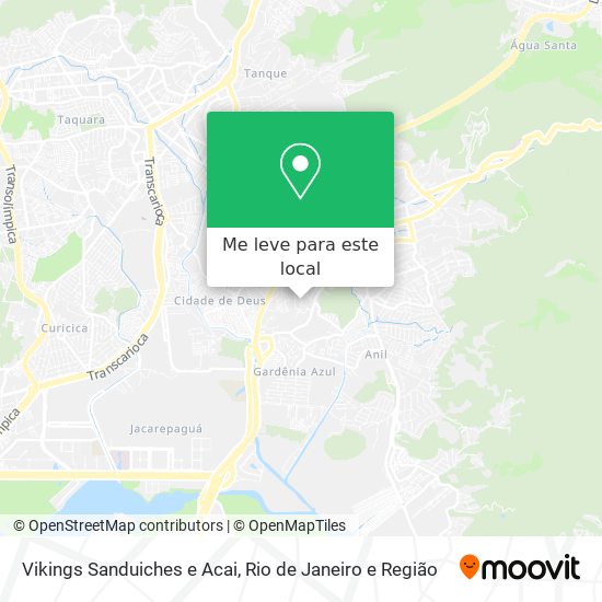 Vikings Sanduiches e Acai mapa