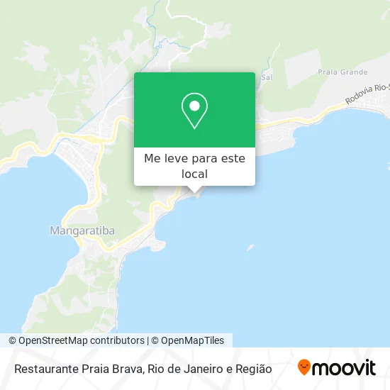 Restaurante Praia Brava mapa