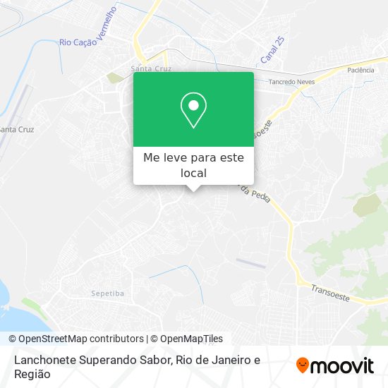 Lanchonete Superando Sabor mapa