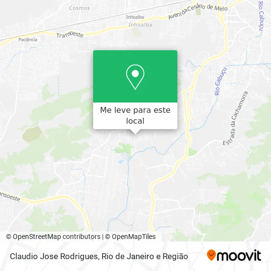 Claudio Jose Rodrigues mapa