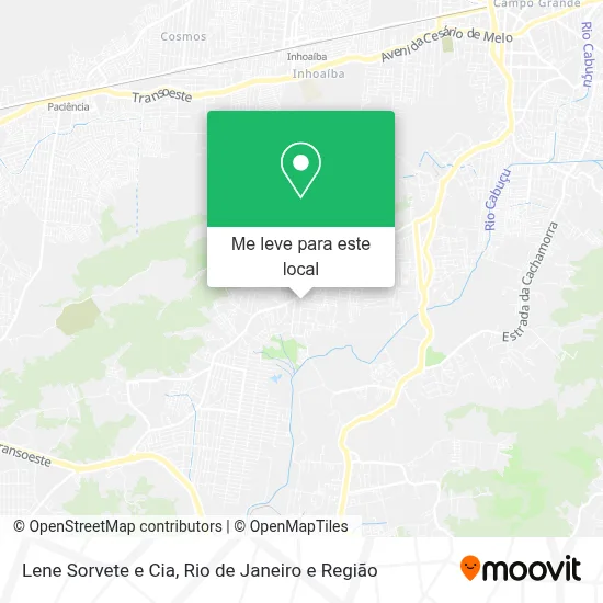 Lene Sorvete e Cia mapa