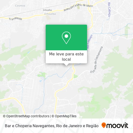 Bar e Choperia Navegantes mapa