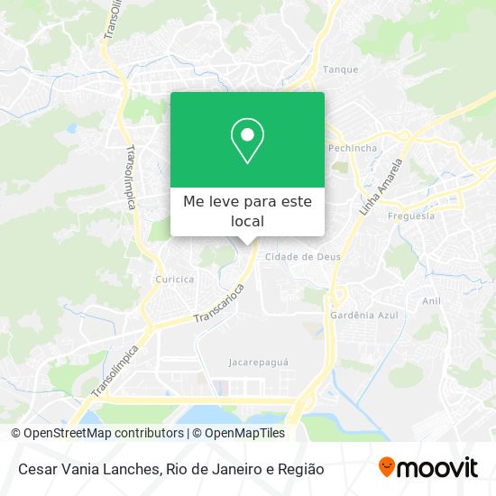 Cesar Vania Lanches mapa