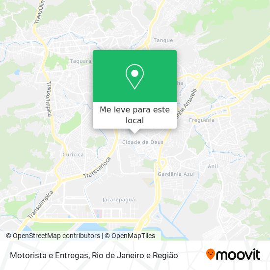 Motorista e Entregas mapa