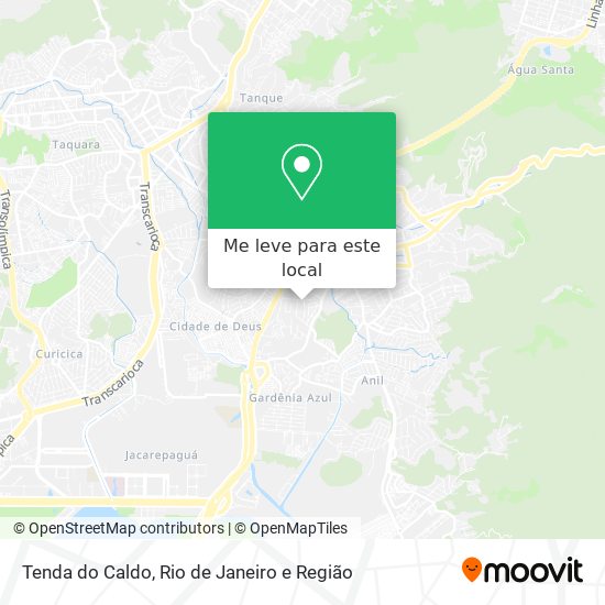 Tenda do Caldo mapa