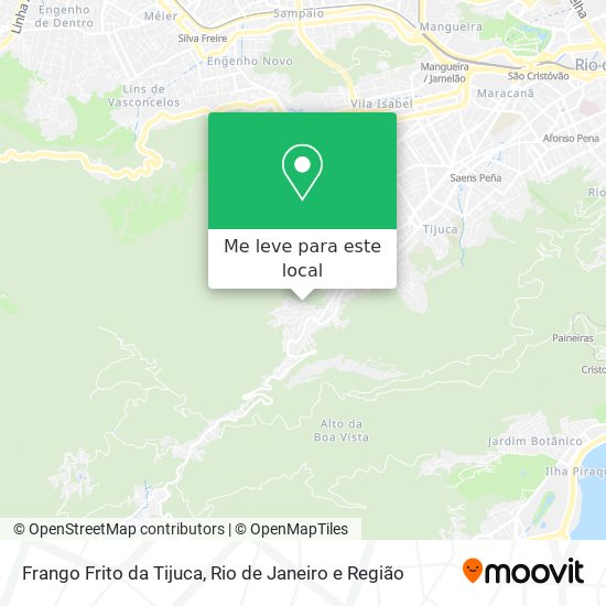 Frango Frito da Tijuca mapa