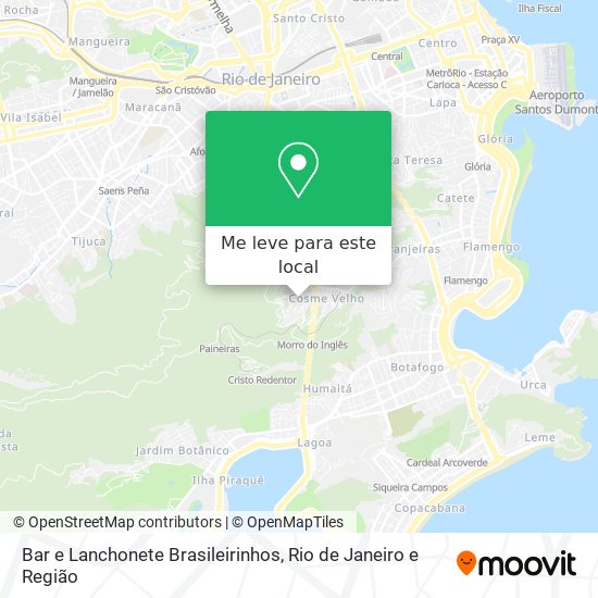 Bar e Lanchonete Brasileirinhos mapa