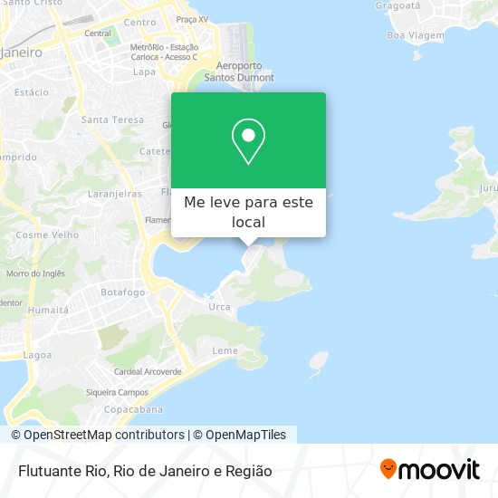 Flutuante Rio mapa