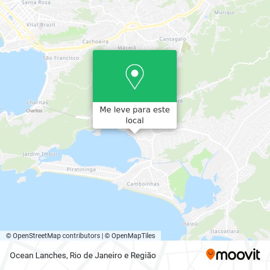 Ocean Lanches mapa