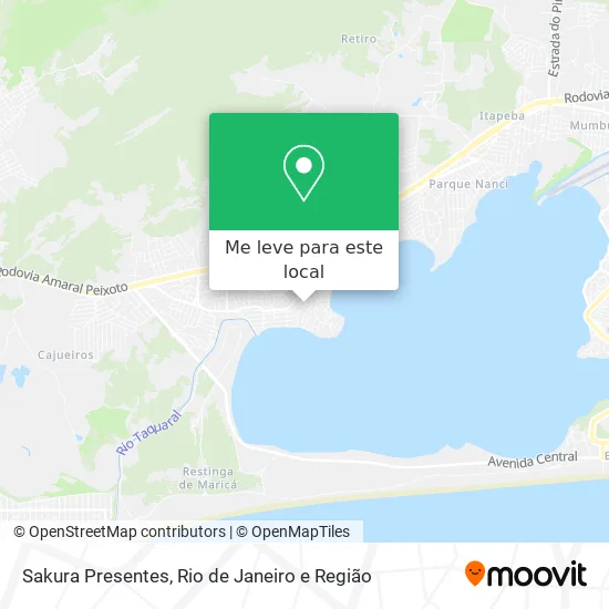 Sakura Presentes mapa