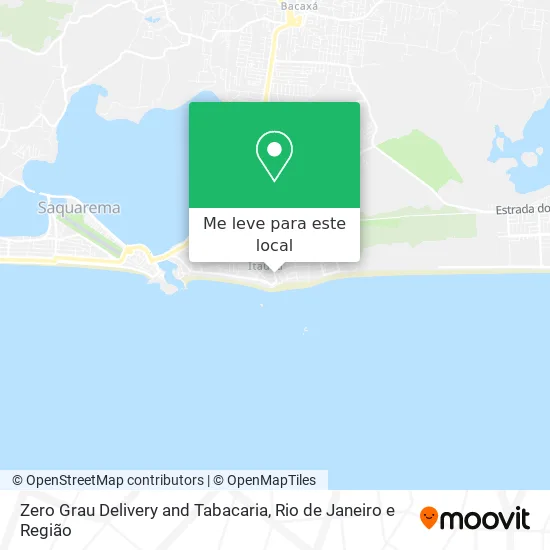Zero Grau Delivery and Tabacaria mapa