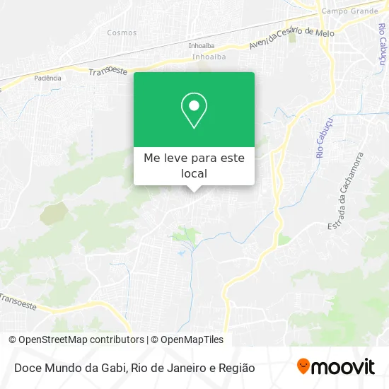 Doce Mundo da Gabi mapa