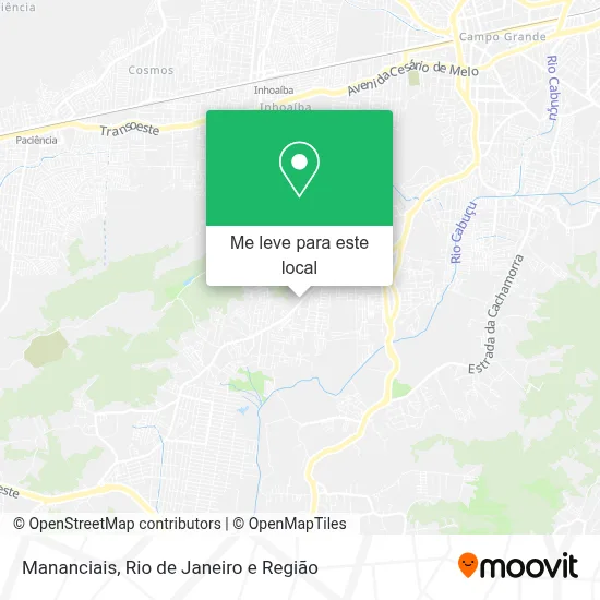 Mananciais mapa