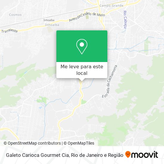 Galeto Carioca Gourmet Cia mapa