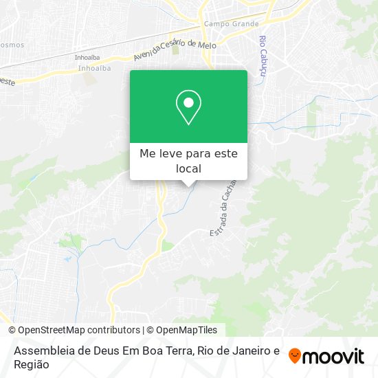 Assembleia de Deus Em Boa Terra mapa