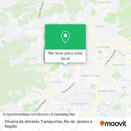 Oliveira de Almeida Transportes mapa