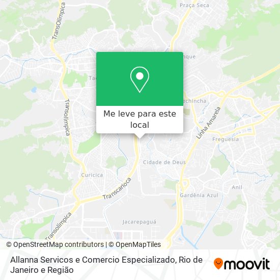 Allanna Servicos e Comercio Especializado mapa