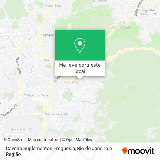 Caveira Suplementos Freguesia mapa