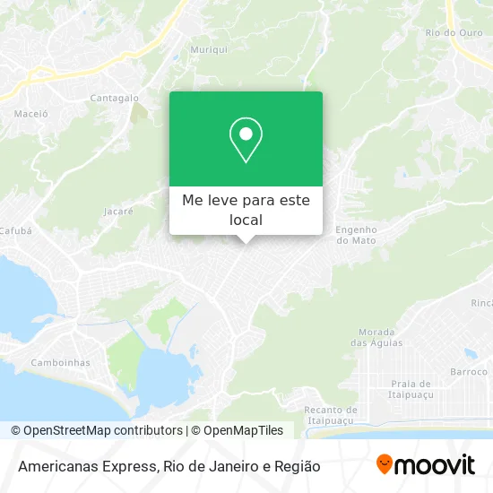 Americanas Express mapa