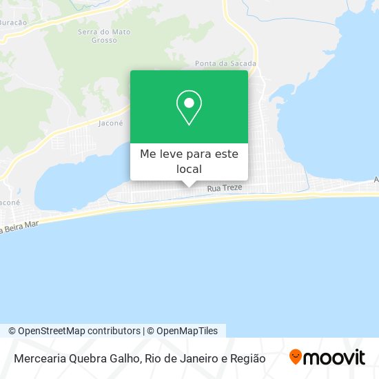 Mercearia Quebra Galho mapa