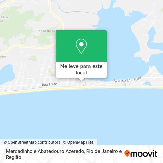 Mercadinho e Abatedouro Azeredo mapa