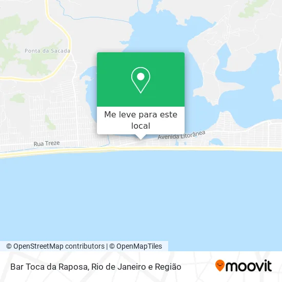 Bar Toca da Raposa mapa