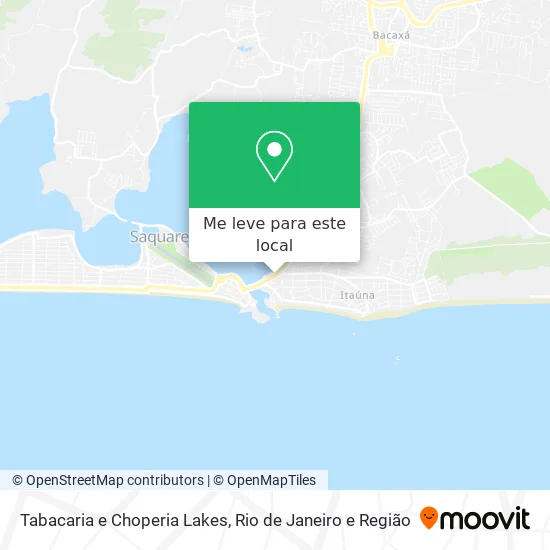 Tabacaria e Choperia Lakes mapa