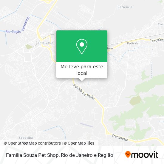 Familia Souza Pet Shop mapa