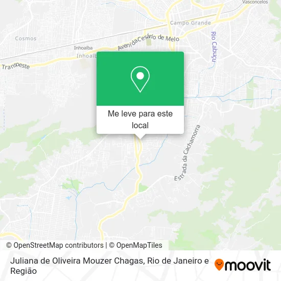 Juliana de Oliveira Mouzer Chagas mapa