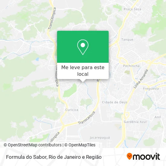 Formula do Sabor mapa
