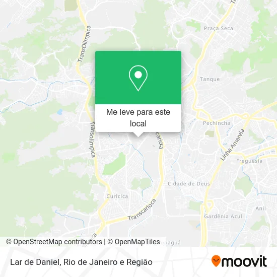 Lar de Daniel mapa