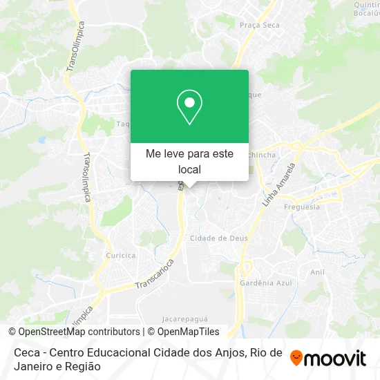 Ceca - Centro Educacional Cidade dos Anjos mapa