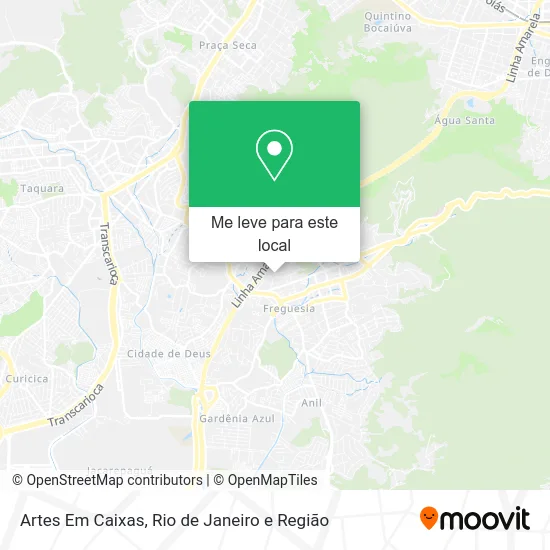 Artes Em Caixas mapa