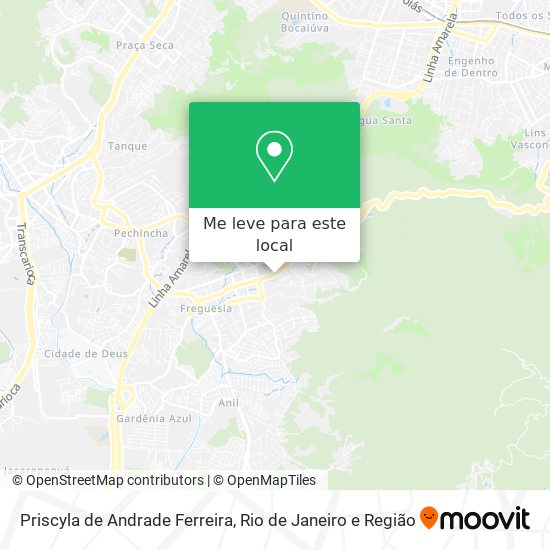 Priscyla de Andrade Ferreira mapa