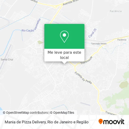 Mania de Pizza Delivery mapa