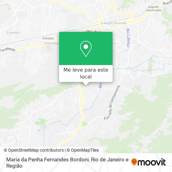 Maria da Penha Fernandes Bordoni mapa