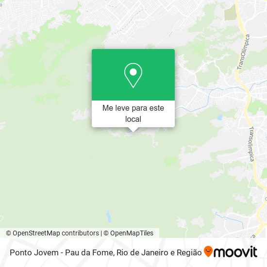 Ponto Jovem - Pau da Fome mapa