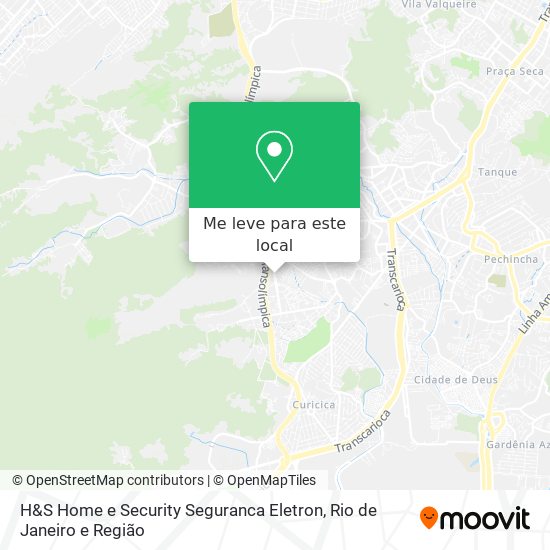 H&S Home e Security Seguranca Eletron mapa